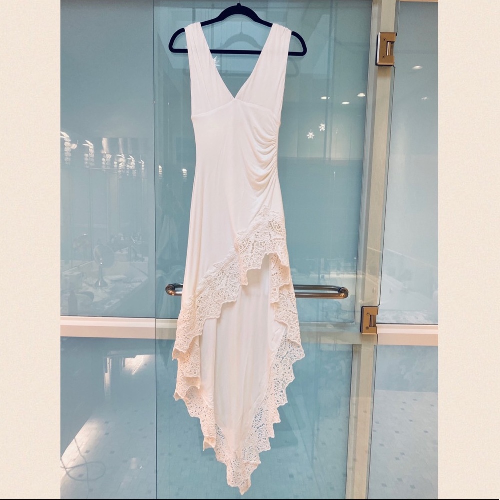 Sky Hi Low Lace Dress